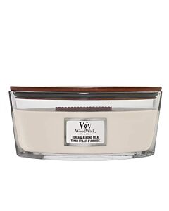 Woodwick Tonka and Almond Milk - Ellipse Jar
